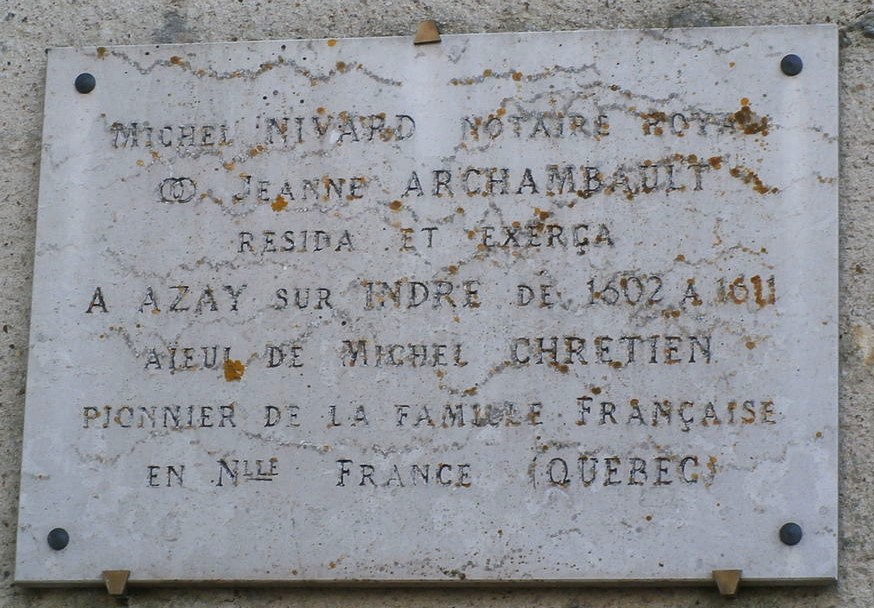 Azay plaque