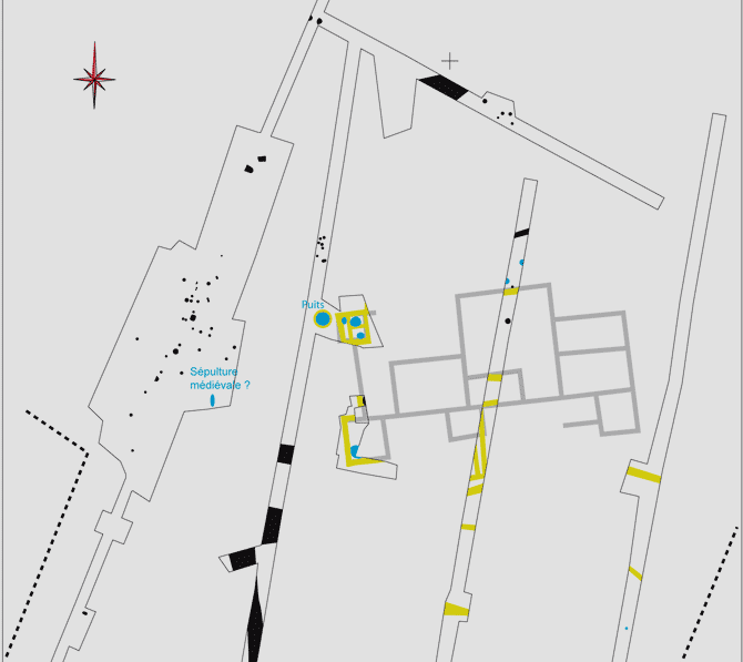 02 Maison gallo romaine de La Châtaigneraie plan Nicolas Fouillet