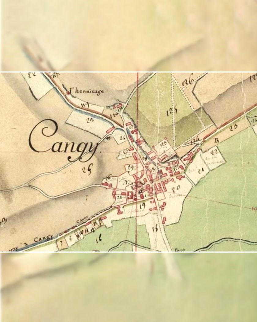 01 Plan de Cangey cadastre napoléonien