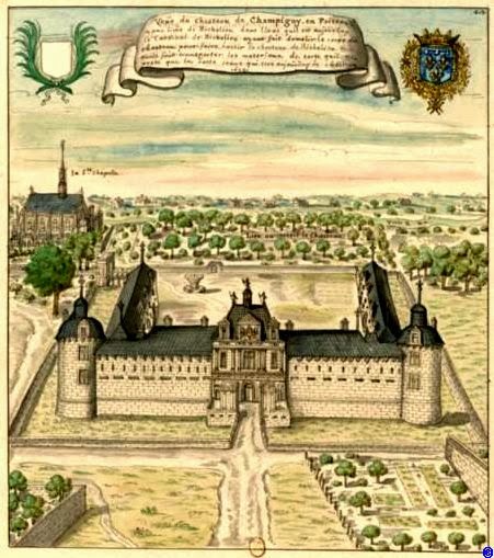 14 Château en 1699 collection de Gaignieres