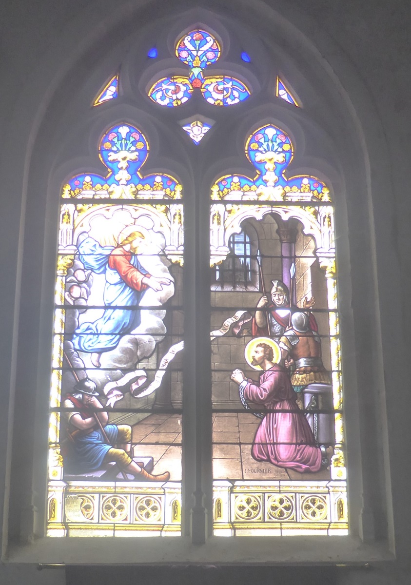 05 Vitrail Apparition du Christ à Saint Marc de Julien Fournier photo PmD juillet 2024