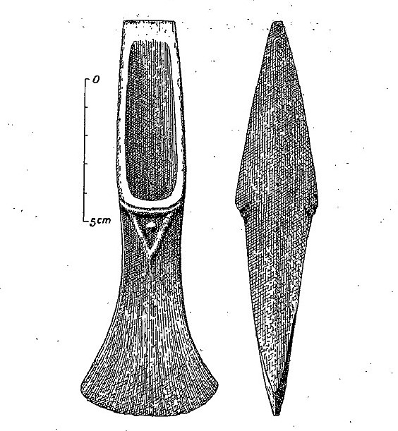 02 Hache à talon de la Ferrandière dessin G. Cordier