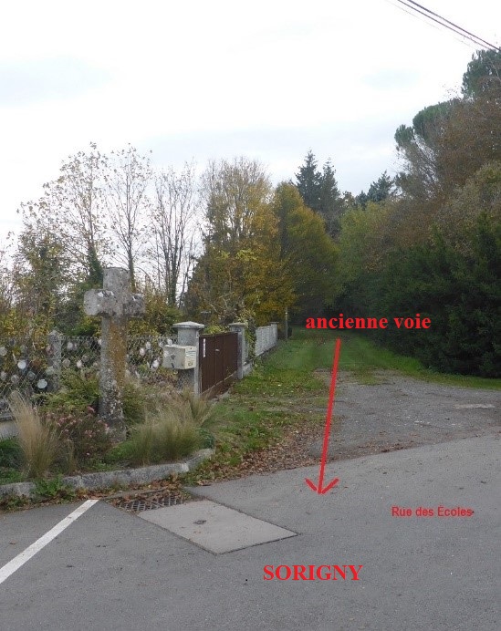25 Ancienne voie arrivant rue des Écoles photo PMD nov.2020