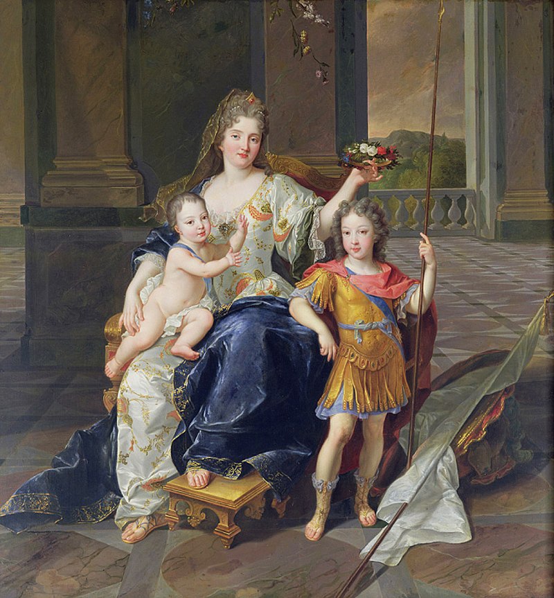 05 La duchesse de La Ferté Senneterre avec le futur Louis XV et le duc de Bretagne tableau de François de Troy