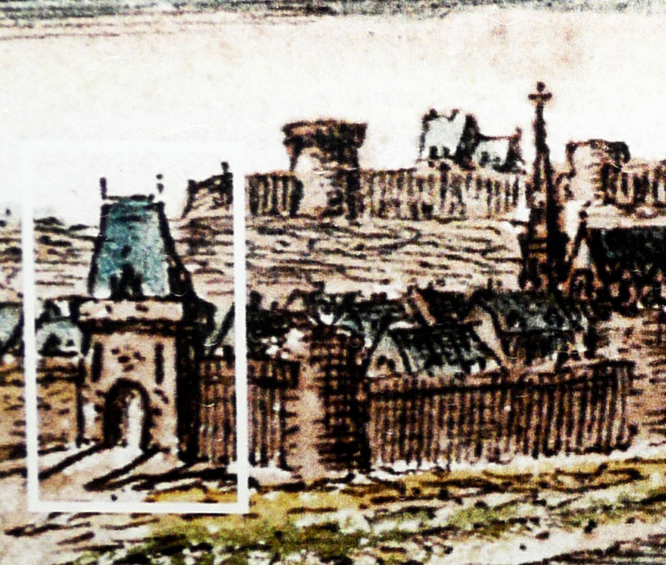 04 Porte du Vieux Marché en 1603 panneau municipal