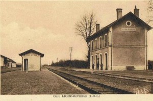 09 Ancienne gare de Ligré Rivière cp