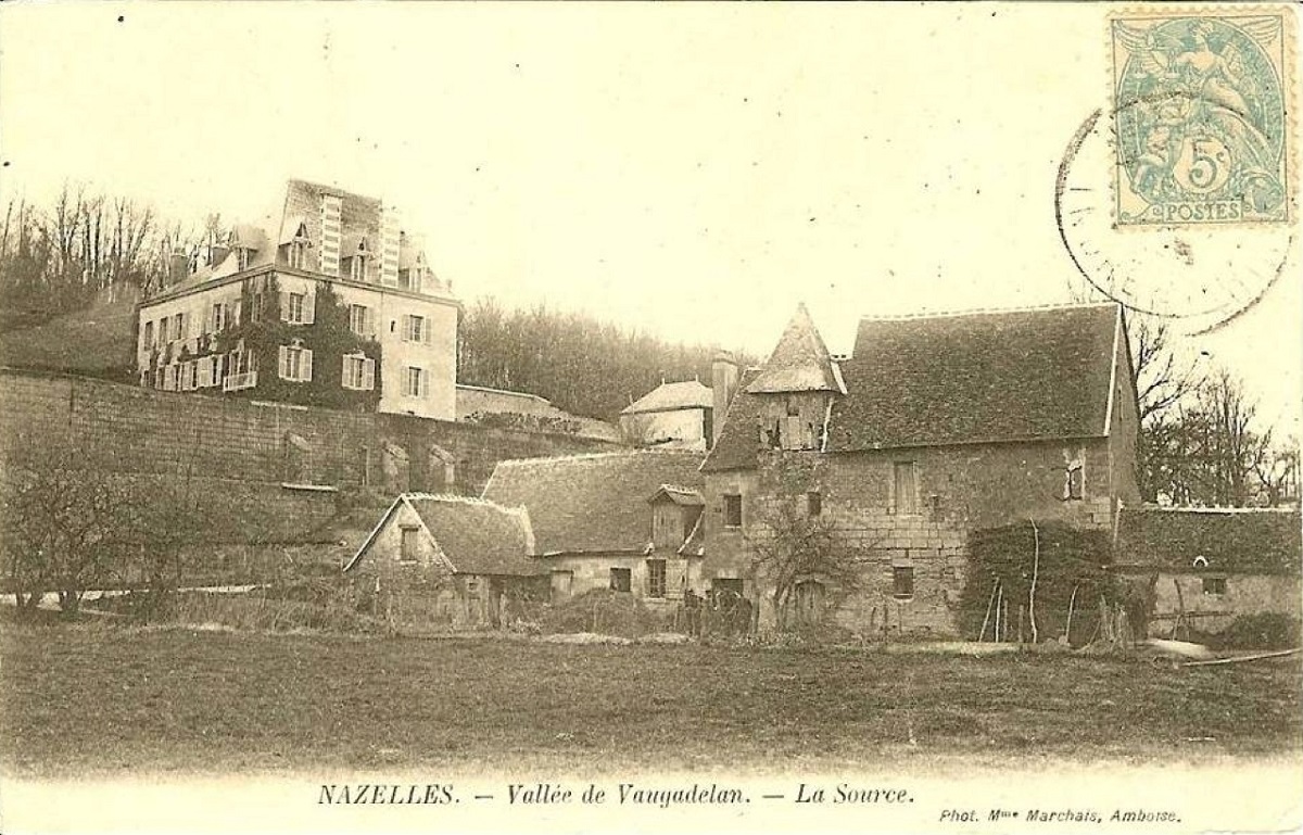 15 La Source et le moulin dAndigny cp