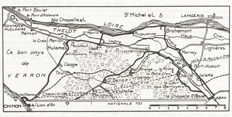 Carte Bulletin des Amis de Rabelais 1962 page 13