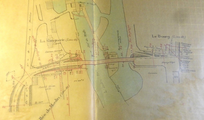 33 Courçay sur Indre plan agent voyer 1912 source AD 37 EDEP 085 O1