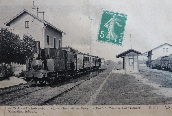 14 Ancienne gare de Pouzay cp