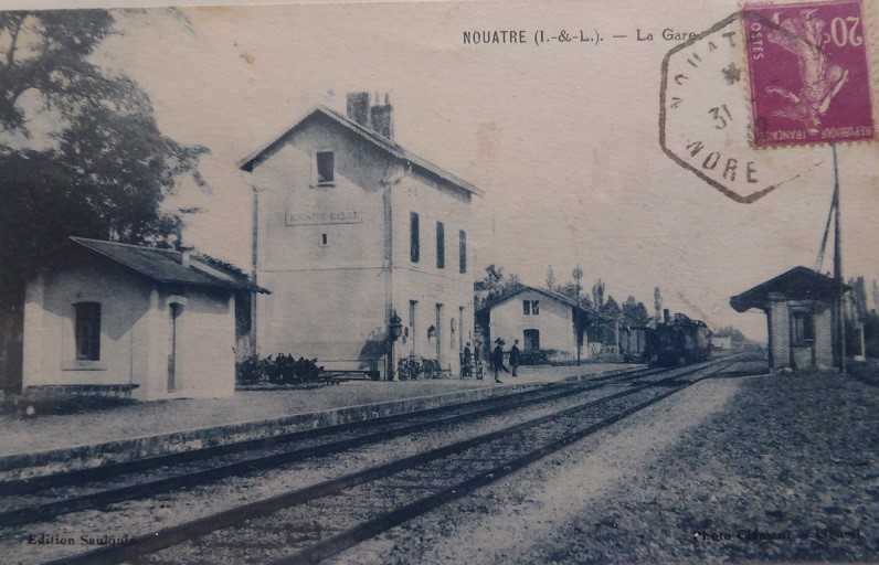 21 Ancienne gare de Nouâtre Maillé cp