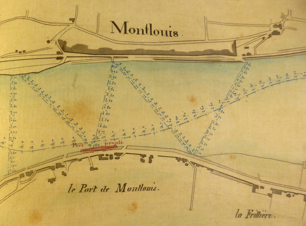 04 passage de Montlouis plan 1845 b source AD 37 S 1970