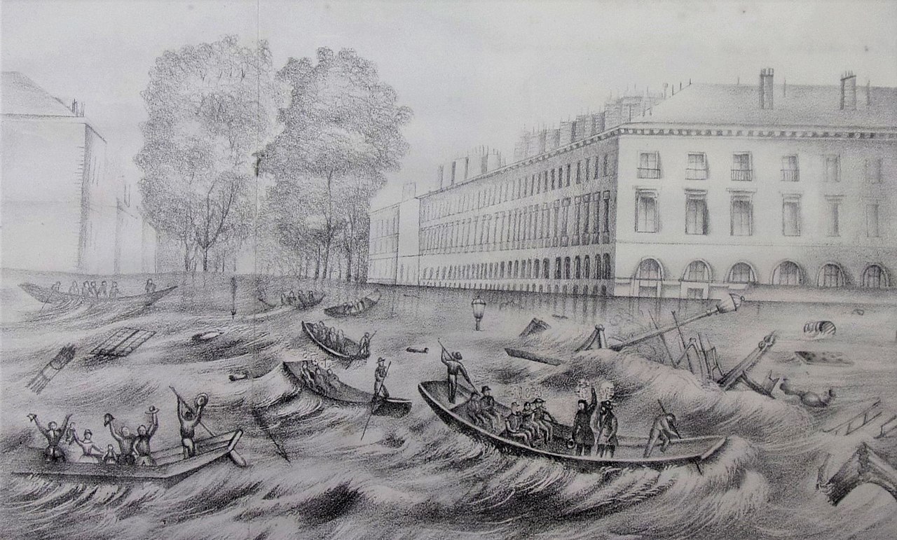 02 Napoléon III visitant Tours inondée en 1856 collection privéejpg